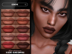 Sims 4 — Wendy Lipstick N.429 by IzzieMcFire — Wendy Lipstick N.429 contains 10 colors in hq texture. Standalone item