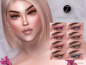 Sims 4 — EYESHADOW Z121 by ZENX — -Base Game -All Age -For Female -8 colors -Works with all of skins -Compatible with HQ