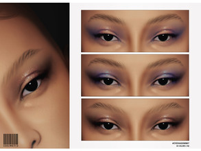 Sims 4 — Glitter Night Eyeshadow | N87 by cosimetic — - Female - 30 Swatches. - 30 Custom thumbnail. - You can find it in