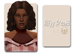 Sims 4 — Areona Hairstyle by Alfyy — Alfyy Areona Hairstyle Part of The Island Living (Part Two) Addon! You can support