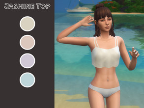 Sims 4 — Jasmine Top by supernovasims — Jasmine Top Please feel free to use this as an everyday, athletic or any other