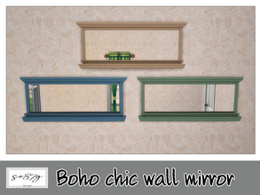 Sims 4 — Boho chic wall mirror by so87g — cost: 150$, 6 colors, you can find it in decor - mirror (wall) All my preview