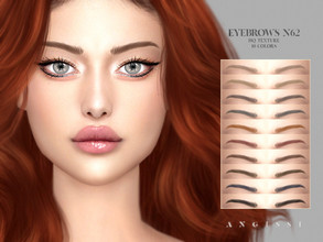 Sims 4 — Eyebrows n62 by ANGISSI — *For all questions go here - angissi.tumblr.com *10 colors *HQ compatible *Female