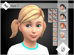 Sims 4 — Hair 7 by AleNikSimmer — Hair inspired by Chelsea from Barbie Dreamhouse Adventures. They come in EA children