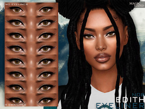 Sims 4 — Edith Eyeliner N08 by MagicHand — Arabic eyeliner in 8 swatches - HQ Compatible. Preview - CAS thumbnail