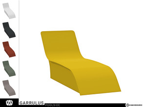 Sims 4 — Garrulus Lounge Chair by wondymoon — - Garrulus Outdoor - Lounge Chair - Wondymoon|TSR - Creations'2022