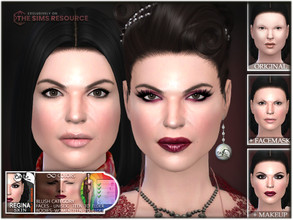 Sims 4 — SKIN Regina by BAkalia — Hello :) Realistic facemask and body for female sims. It works like a non-default skin.