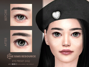 Sims 4 — Eye Preset (HQ) by Caroll912 — A large, doll-like, Asian-inspired eye preset for female Sims. Preset is suited