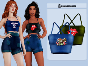 Sims 4 — Tracy Top by couquett — cute top for your sims 8 swatches Custom thumbnail Base game compatible this have all