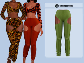 Sims 4 — Anne Pants by couquett — Beautiful pants 11 Swatches HQ mod compatible all Lod All Map Custom thumbnail Original