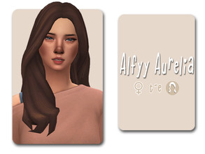 Sims 4 — Aurelia Hairstyle by Alfyy — Alfyy Aurelia Hairstyle Part of The Island Living (Part Two) Addon! You can support