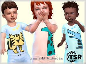 Sims 4 — Shirt Toddler / M by bukovka — Toddler T-shirt, boys only. Installed standalone, suitable for the base game, 3