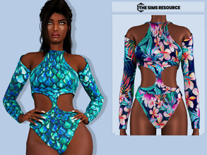 Sims 4 — Julieta SwimWear by couquett — SwimWear for female sims 11 swatches All Map All Lod