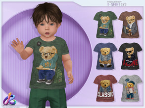 Sims 4 — Toddler Boy Tshirt 176 by RobertaPLobo — :: Toddler T-Shirt 176 - Bears -TS4 :: Only for Boys :: 6 swatches ::