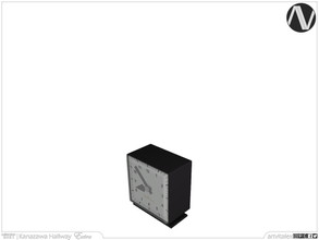 Sims 3 — Kanazawa Desk Clock by ArtVitalex — Hallway Collection | All rights reserved | Belong to 2022 ArtVitalex@TSR -