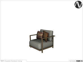 Sims 3 — Quebec Seat Single by ArtVitalex — Outdoor And Garden Collection | All rights reserved | Belong to 2022