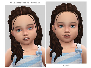 Sims 4 — Lole Hairstyle for Toddler by -Merci- — New Maxis Match Hairstyle for Sims4. -For toddler. -Base Game