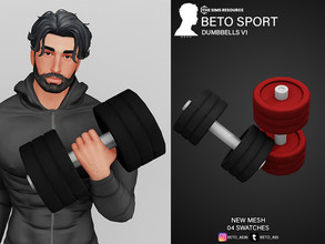 Sims 4 — Beto Sport (Dumbbells V1) by Beto_ae0 — Small dumbbells to exercise, enjoy them IMPORTANT -- It is located in