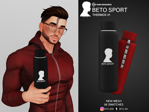 Sims 4 — Beto Sport (Thermos V1) by Beto_ae0 — Perfect water thermos to go to the gym, enjoy it IMPORTANT -- It is