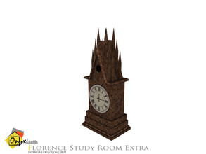Sims 4 — Florence Desk Clock by Onyxium — Onyxium@TSR Design Workshop Decorative Collection | Belong To The 2022 Year