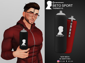 Sims 4 — Beto Sport (Thermos V2) by Beto_ae0 — Perfect water thermos to go to the gym, enjoy it IMPORTANT -- It is