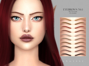 Sims 4 — Eyebrows n63 by ANGISSI — *For all questions go here - angissi.tumblr.com *10 colors *HQ compatible *Female