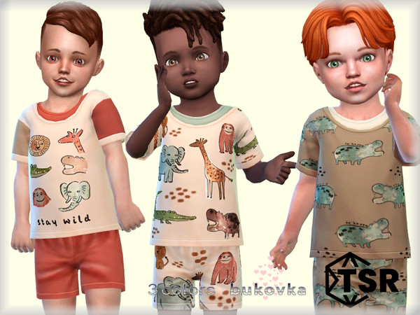 Sims 4 — Shirt Toddler / M by bukovka — Toddler T-shirt, boys only. Installed standalone, suitable for the base game, 3