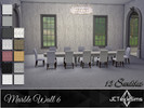 Sims 4 — Marble Wall 6 by JCTekkSims — Created by JCTekkSims.