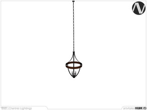 Sims 4 — Chartres Ceiling Lamp Wrought Iron Body Medium by ArtVitalex — Lighting Collection | All rights reserved |