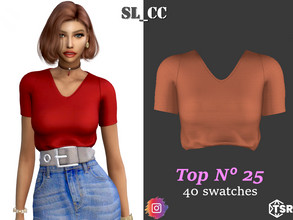 Sims 4 — Top_25 by SL_CCSIMS — -New mesh- -40 swatches- -Teen to elder- -Shadow&Bump Maps- -All Lods- -HQ- -Catalog