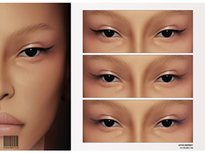 Sims 4 — Matte Classic Eyeliner | N87 by cosimetic — - Female - 10 Swatches. - Custom thumbnail. - You can find it in the