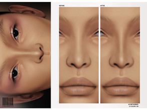 Sims 4 — Nose Contour  | N22 by cosimetic — - All genders - 10 color options - You can find it in the Skin Detail