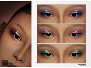 Sims 4 — Glossy Modern Eyeshadow | N90 by cosimetic — - Female - 30 Swatches. - 30 Custom thumbnail. - You can find it in