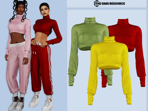 Sims 4 — Raven Top by couquett — sport top for your sims 9 swatches Custom thumbnail Base game compatible this have all