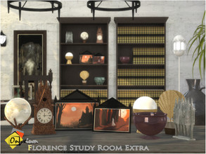 Sims 4 — Florence Study Room Extra by Onyxium — Onyxium@TSR Design Workshop Decorative Collection | Belong To The 2022