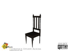 Sims 4 — Oh My Goth! - Florence Chair by Onyxium — Onyxium@TSR Design Workshop Hallway Collection | Belong To The 2022