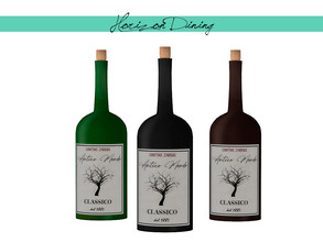 Sims 4 — Horizon Dining - Wine Bottle by zarkus — Horizon Dining - Wine Bottle 3 colors