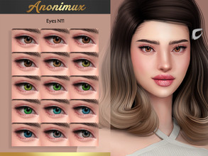Sims 4 — Eyes N11 by Anonimux_Simmer — - 15 Swatches - Male/Female - All ages -Face paint category - BGC - HQ - Thanks to