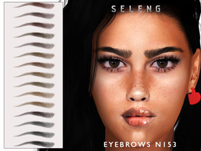 Sims 4 — Eyebrows N153 by Seleng — The eyebrows has 21 colours and HQ compatible. Allowed for teen, young adult, adult