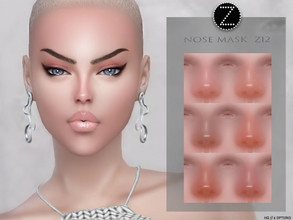 Sims 4 — NOSE MASK Z12 by ZENX — -Base Game -All Age -For Female -6 colors -Works with all of skins -Compatible with HQ