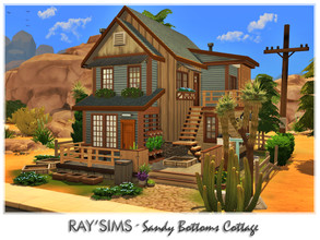 Sims 4 — Sandy Bottoms Cottage by Ray_Sims — This house fully furnished and decorated, without custom content. This house
