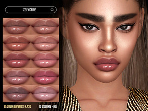 Sims 4 — IMF Georgia Lipstick N.430 by IzzieMcFire — Georgia Lipstick N.430 contains 10 colors in hq texture. Standalone
