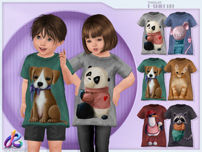 Sims 4 — Toddler TShirt RPL180 by RobertaPLobo — :: Toddler T-Shirt 180 - animals -TS4 :: For Boys and Girls :: 6