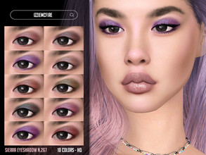 Sims 4 — Sierra Eyeshadow N.267 by IzzieMcFire — Sierra Eyeshadow N.267 contains 10 colors in hq texture. Standalone item