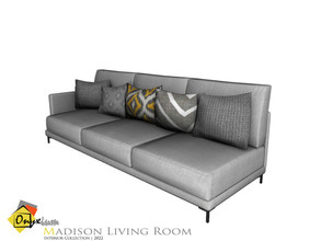 Sims 4 — Madison Modular Sofa Triple by Onyxium — Onyxium@TSR Design Workshop Living Room Collection | Belong To The 2022