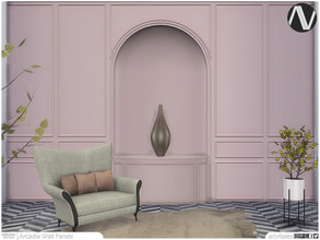 Sims 4 — Arcadia Wall Panels by ArtVitalex — Decorative Collection | All rights reserved | Belong to 2022 ArtVitalex@TSR