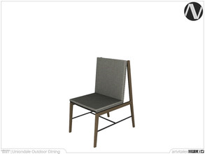 Sims 3 — Uniondale Dining Chair by ArtVitalex — Outdoor And Garden Collection | All rights reserved | Belong to 2022