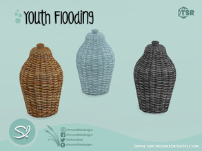 Sims 4 — Youth Flooding basket 1 by SIMcredible! — by SIMcredibledesigns.com available at TSR 3 colors variations