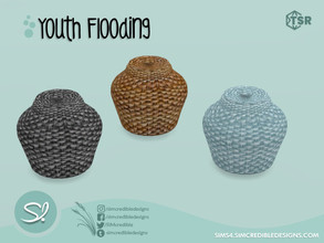 Sims 4 — Youth Flooding Basket 2 by SIMcredible! — by SIMcredibledesigns.com available at TSR 3 colors variations
