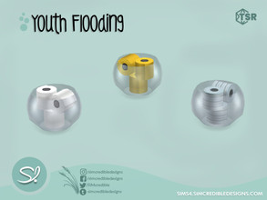 Sims 4 — Youth Flooding paper toilet by SIMcredible! — by SIMcredibledesigns.com available at TSR 3 colors variations